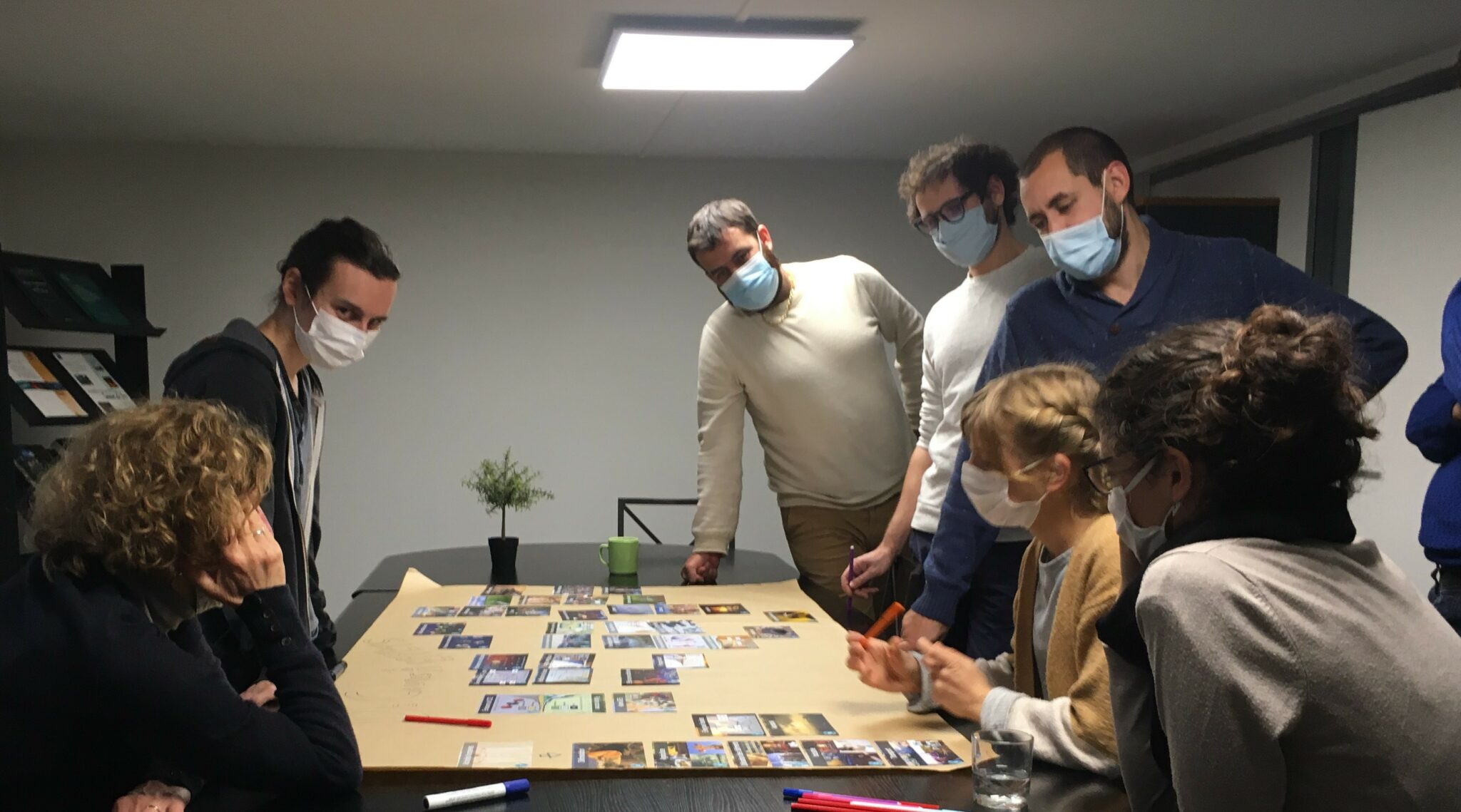 Travail des collaborateurs lors d'un atelier sur le climat