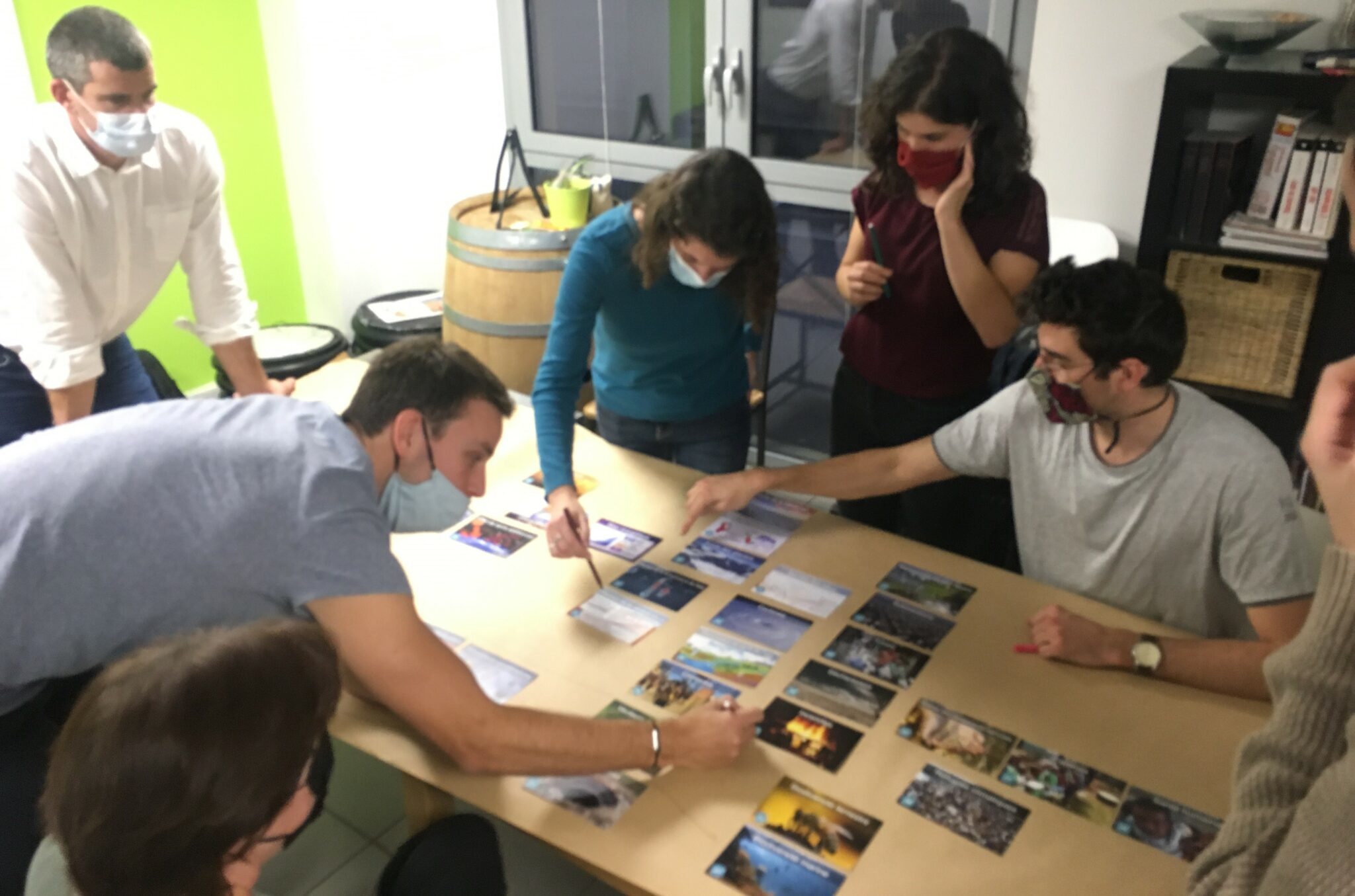 Travail des collaborateurs lors d'un atelier sur le climat