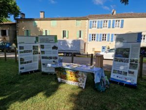 Stand MTDA pour la LPO durant le festival du sport et nature en Aveyron
